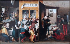 Escena de burdel de Brunswick Monogrammist